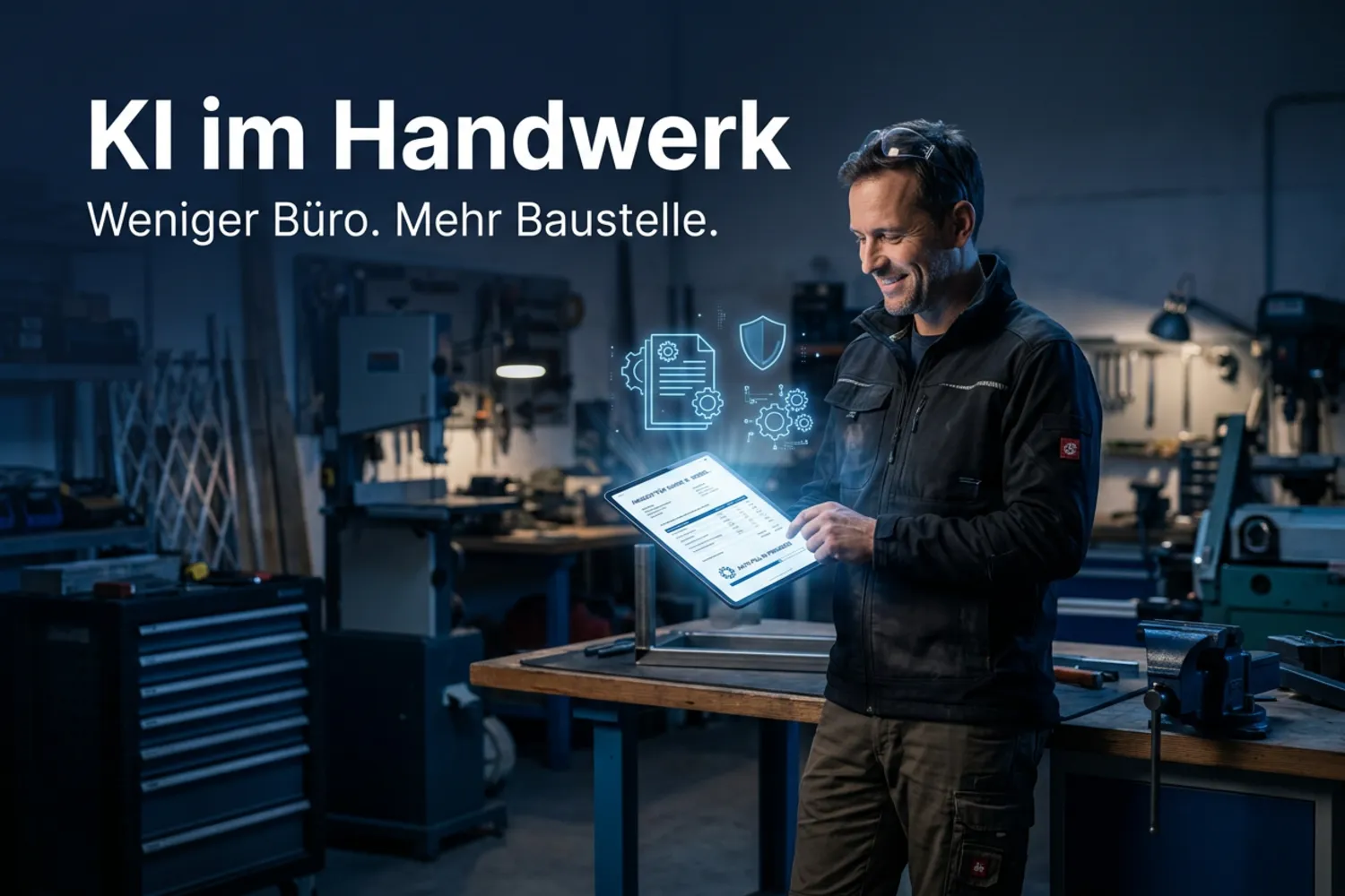 Digitalisierte Büroabläufe in einem Handwerksbetrieb